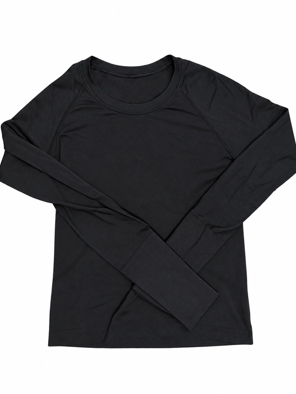 lululemon swiftly Black Long Sleeve Crewneck Top